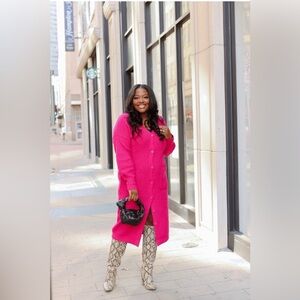 A New Day Long-Sleeve Button-Front Sweater Dress Size Large